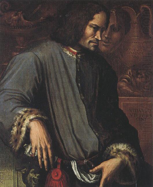 Giorgio Vasari,Portrait of Lorenzo the Magnificent (mk36), Sandro Botticelli
